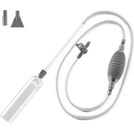 Aquarium-Vakuumpumpe, Aquariumpumpe, Aquarium-Luftpumpe, 2,6 m mit Durchflussregelventil, Saugschlauch für Kieswasserfilter, ideal für Aquarien von 100-300 l (1/5)