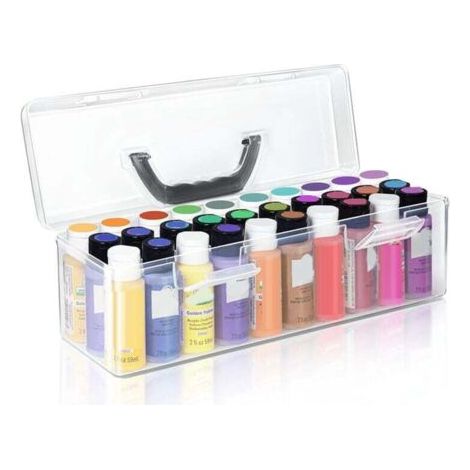 Boîte De Rangement Pour 30 Flacons De Peinture Acrylique De 2 Onces Liquides (1/4)