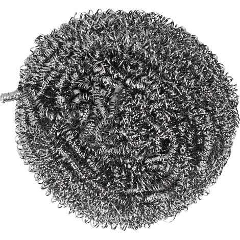 Lot de 3 éponges métalliques inox pour nettoyage casserole, grattoir de cuisine anti-rayures (1/5)