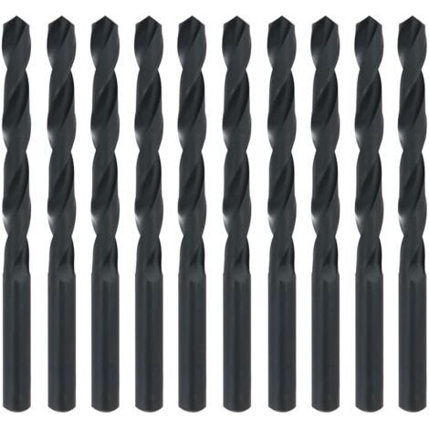 Set di 10 punte da trapano elicoidali in acciaio rapido HSS, da 3,5 mm, adatte per rame, alluminio, ferro, plastica e legno. (1/5)