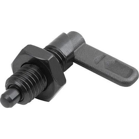KIPP Sperrriegel D=10 M20 Form B mit Gewindehülse Stahl brüniert (1/3)
