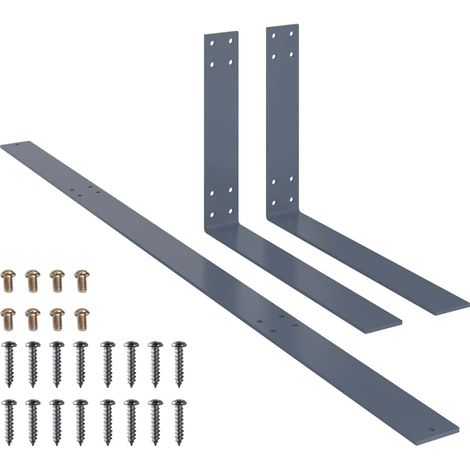 vidaXL Respaldo para sofá palets hierro 110 cm gris claro (1/2)