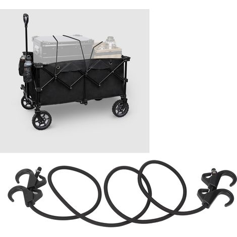 Accessoires de Camping Jardin Sangles Élastiques à Crochets Solides pour Bagages Fixation Équipement Extérieur-KZQ (1/5)