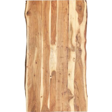 Dessus de table Bois d'acacia massif 120x(50-60)x3,8 cm (1/5)