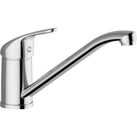 Schläfer 35994010 Rubinetto per Lavello Cucina Cromo Triest con Beccuccio Girevole a 360° Connettori 3/8, Aeratore Risparmio acqua compatibile con Neoperl, Miscelatore Monocomando in Ottone. (1/5)