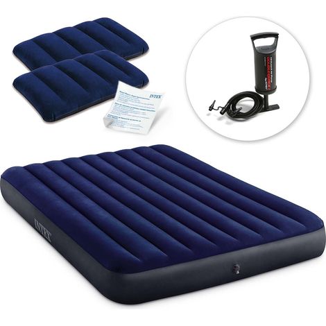 Inflatable mattress 203x152x25 cm with intex 64765 piston pump 88