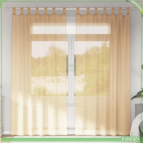 Voilage - FAFEISY - 4102308 - sable (beige) - 140 x 225 cm - avec boucles (1/5)
