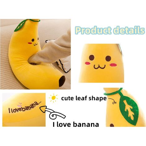 Filiyano-Peluche en forme de banane - Douce et confortable - Cadeau d'anniversaire (1/5)