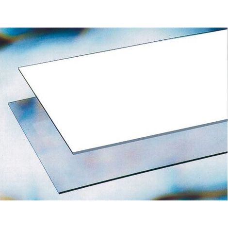 VETRO SINT. BIANCO OPACO 4MM 500X 500 LASTRA (1/2)