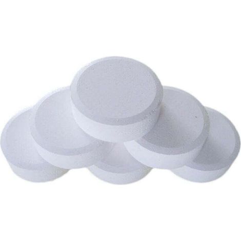 Comprimés de chlore multifonctions pour piscine Comprimés de chlore Comprimés désinfectants instantanés pour piscine Comprimés effervescents au dioxyde de chlore pour piscine et spa (50 comprimés) (1/3)