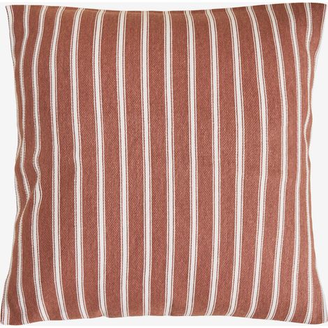 Coussin carré 45x45 cm en coton Nexu SKLUM Terracotta - Blanc