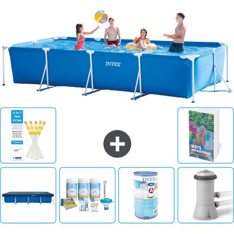 Rechteckiger Frame Pool - 450x220x84 cm - 7-teilig S34