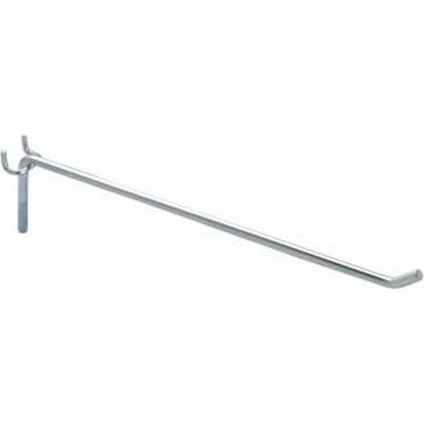 10PZ GANCIO 1 FILO PER PANNELLI FORATI - ø mm.3,8x7x400 l.
