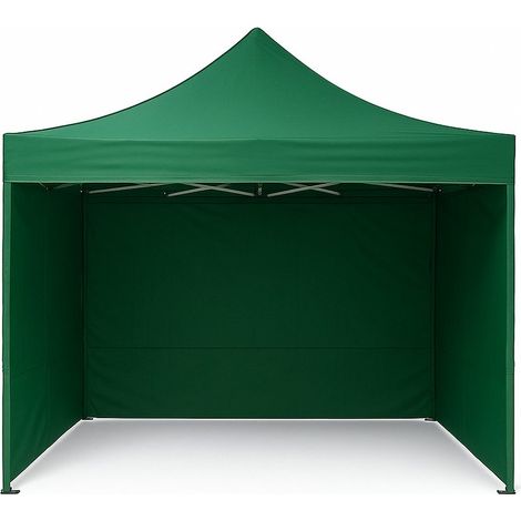 Gazebo 3x4,5 completo colore verde con 3 pareti laterali richiudibile (1/3)