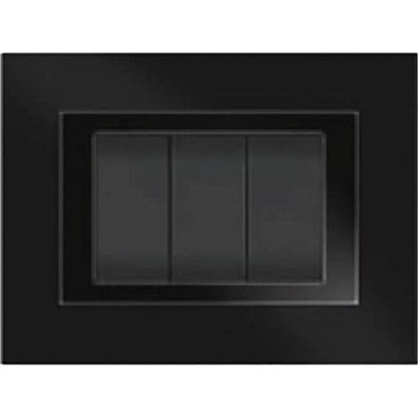 PLACCA COLORE NERO 'ELITE' 3 posti - 5703/AB
