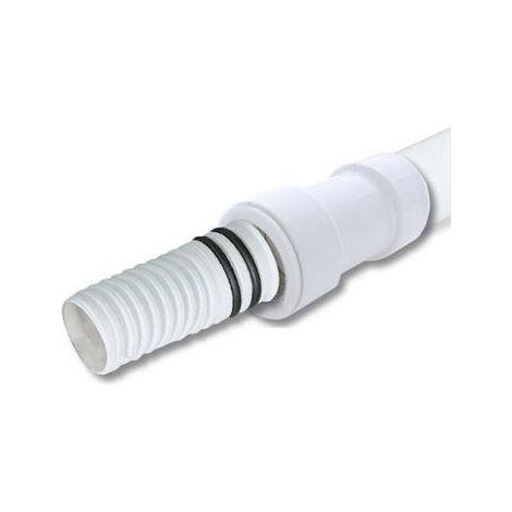 Système évacuation condensats manchon de jonction 20 mm – PVC blanc stabilisé UV – Résistant aux chocs – Joint torique pré-monté – Vecamco