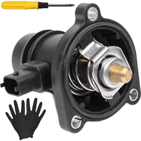 55593033 Boîtier Thermostat Liquide Refroidissement Ensemble Moteur pour Vauxhall pour Opel Adam 2013-2019 Astra Corsa Corsa Corsavan pour Chevrolet Cruze Aveo Berline Hatchback (1/5)