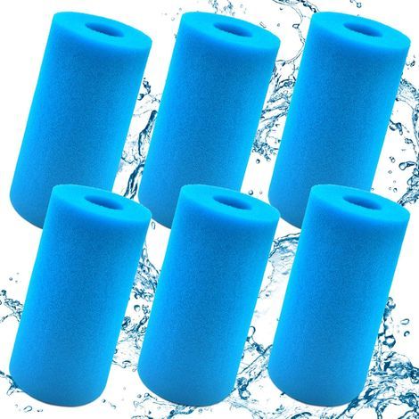 Type A filter sponge, 6-piece filter cartridge, type S1 filter sponges, foam filter for spa (10×20cm) - AquaForge (1/5)