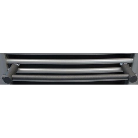 Porte-serviette pour radiateur SDB OEG graphite, L 480 x P 80 mm, coudé
