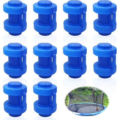 Lot de 10 Trampoline Embout de Poteau, Ø 25MM Embouts de Trampoline, Embouts de Protection pour Trampoline, Capuchons de Rechange pour Barre de Trampoline, Accessoire Trampoline (1/5)