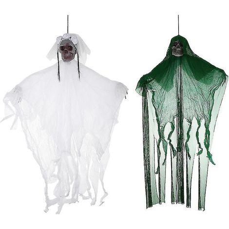 2 Geister-Hängedekorationen als Halloween-Geschenke