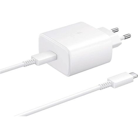45-W-USB-C-Ladegerät kompatibel mit Samsung Galaxy S24, S23, S22 Ultra, S22 Plus, S21 Ultra, S20 FE, Note 20+ 5G, Tab S9, S8 Ultra, S8 Plus, S8, S7 Ultra, S7 FE, S7+, mit 1 m Ladekabel (1/4)