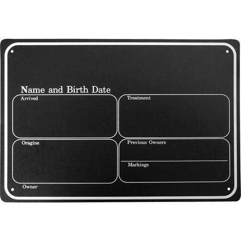 Plaque nominative en plastique pour parc d'enfant