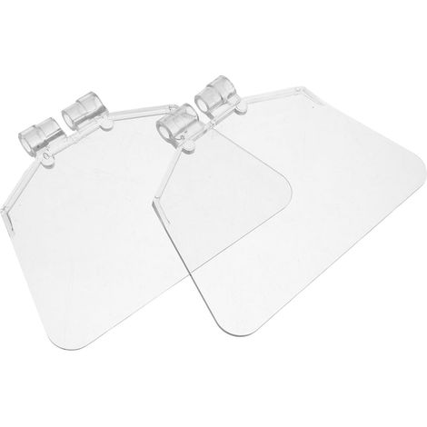 Bouclier Haute Transparence Facile Installation Plastique en Oculaire Transparent 2pcs pour Touret et Meulage sur Banc Industriel (1/5)