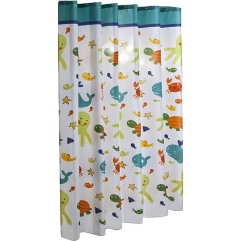 Shower Curtain 200x200 cm with Cartoon Design Eco Friendly