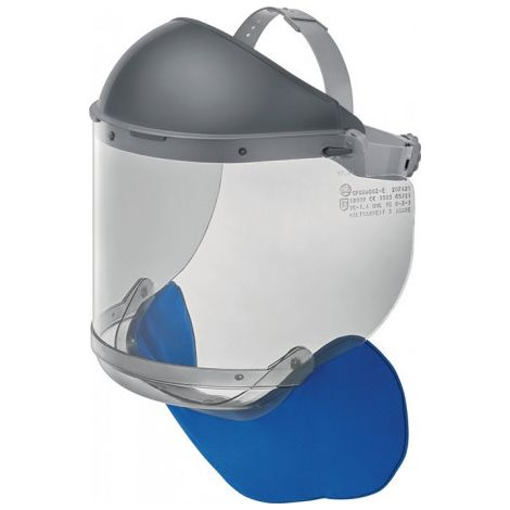 ASCHUA Protège-visage électricien GFKKH002-E PC gris 550 x 200 x 2 mm EN 166 EN 170 GS-ET 29 - GFKKH002-E