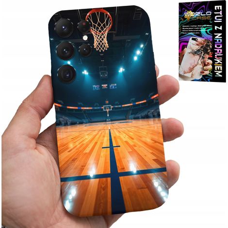 Custodia per Samsung Galaxy S22 Ultra - Campo da basket NBA, canestro, motivi per tifosi (1/5)