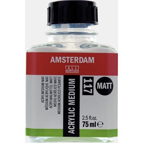 Médium - Mat - Peinture acrylique - Dilue la peinture - Amsterdam - Flacon 75ml