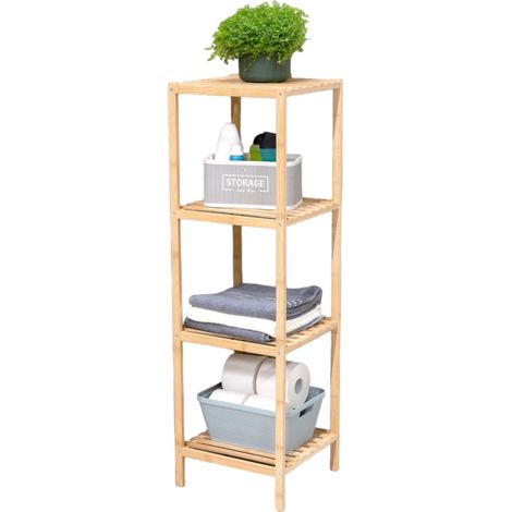 alpina étagère de salle de bain Brun H108xl32xL33cm (1/5)