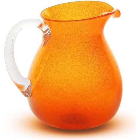 Mandarinenfarbene Glaskaraffe Memento Originale 1,6 L