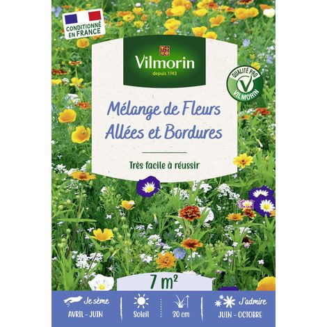 Allées et Bordures - 7 m² - Mélange de fleurs Vilmorin (1/3)