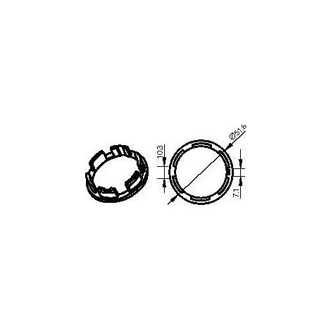 Adaptateur rond renforcé 56x4,5mm CAME 001YK5140