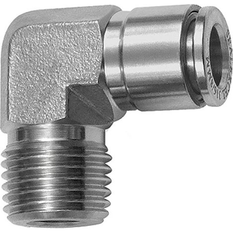 Riegler L-Steckverschraubung, R 1/8 a., für Schlauch-Außen-Ø 8, ES 1.4404 (1/3)