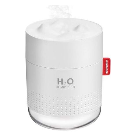 Mini humidificateur portable, 500 ml, petit humidificateur à brume fraîche, humidificateur de bureau personnel USB, ultra silencieux, blanc-Chrom (1/5)
