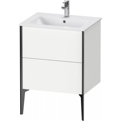 Sous-vasque pour lavabo XVIU 594x610x480mm, professionnel, noir mat, blanc mat (1/3)