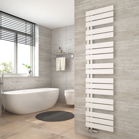 Heilmetz Radiador de Baño Blanco Secatoallas Calentador 400 x 1662 mm Radiador de Baño Calentador de Toallas
