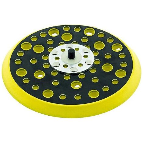 Plateau de ponçage 150mm Filetage 5/16 52 trous Polyuréthane pour ponceuses Mirka Performance optimale (1/3)