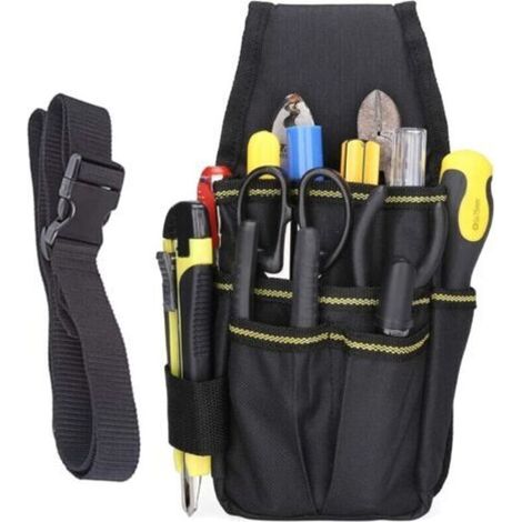 Werkzeuggürteltasche, Werkzeugtasche für Heimwerkerbedarf, Multifunktionale Werkzeugtasche, 15 Fächer, Professionell und Kompakt, Doppelt verdicktes, wasserdichtes Oxford-Gewebe für Elektriker und Tec (1/4)