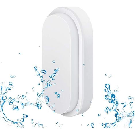 Fei Yu Applique murale extérieure LED ovale 12W 4000K IP54 jardin terrasse garage cave (1/5)