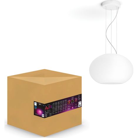 Philips Hue Flourish Suspension (Blanc) Lumière blanche et colorée - White and Color Ambiance (1/5)