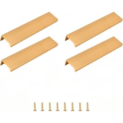 Tiradores para muebles，4 piezas，distancia entre orificios 128 mm，15  3,2  1,8 cm，apto para puertas de 15 a 22 mm de grosor，tiradores de cocina (1/5)