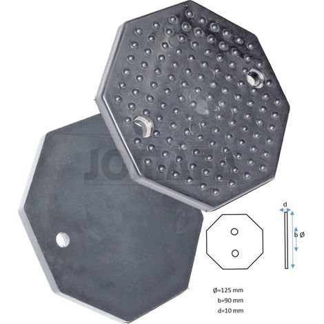 Taco de goma octogonal para elevador de coches space , RP tools y otros