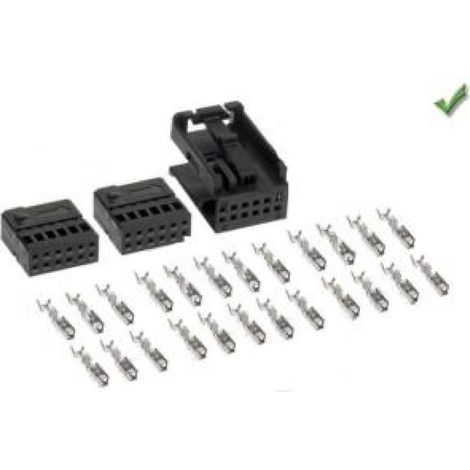 2x Connecteurs Autoradio Fakra x 12 Voies Pour Accessoires + 24 Cosses