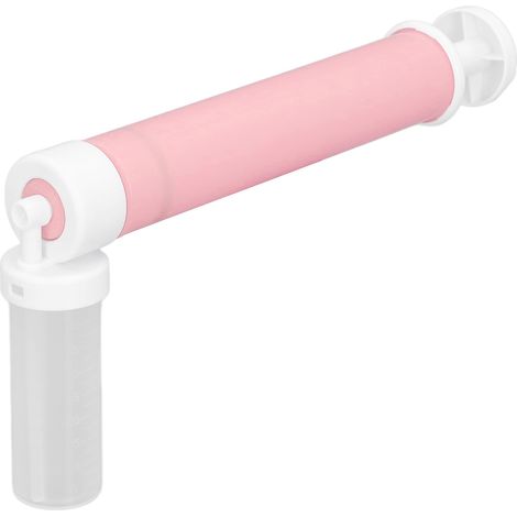 Manuelle Airbrush-Pistole aus Kunststoff, auslaufsicheres Dekorationsset, Backfarben-Sprühpumpe für DIY-Gebäck, Schokolade, Rosa (1/5)