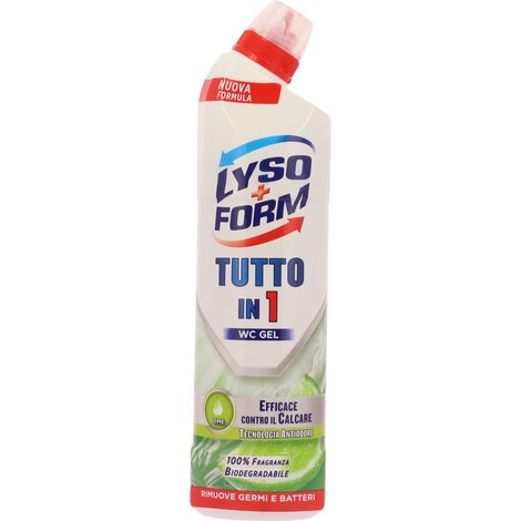 LYSOFORM GEL WC FORMATO 750ML TUTTO IN 1 FRAGRANZA LIME (1/4)