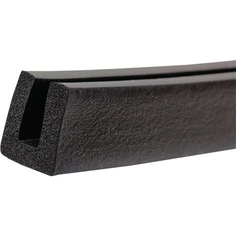Profilo in gomma, lunghezza rotolo 50 m, materiale EPDM, nero, 21x18 mm ARZO04050974